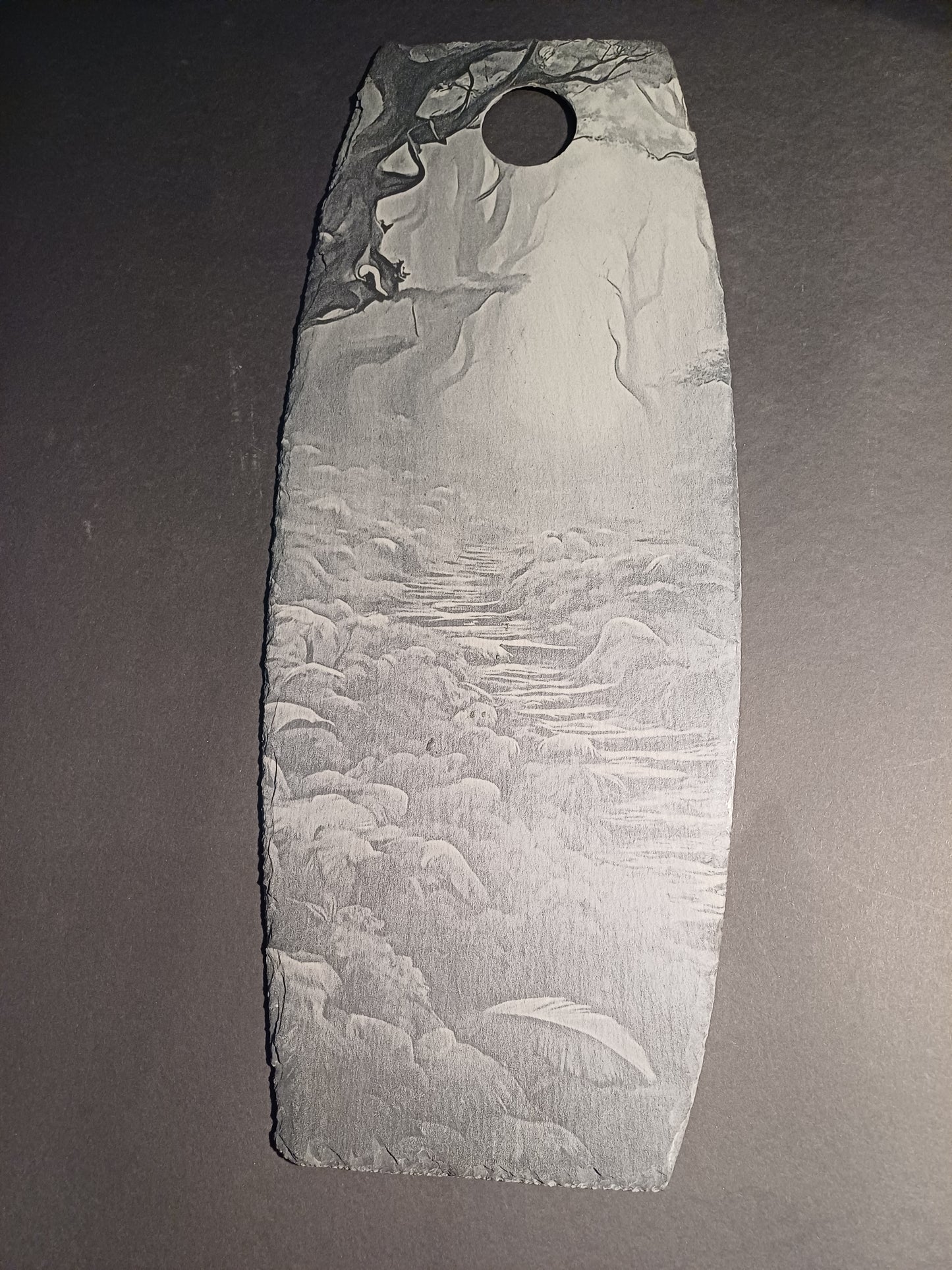 Leisteen Plate "Secret stairs"