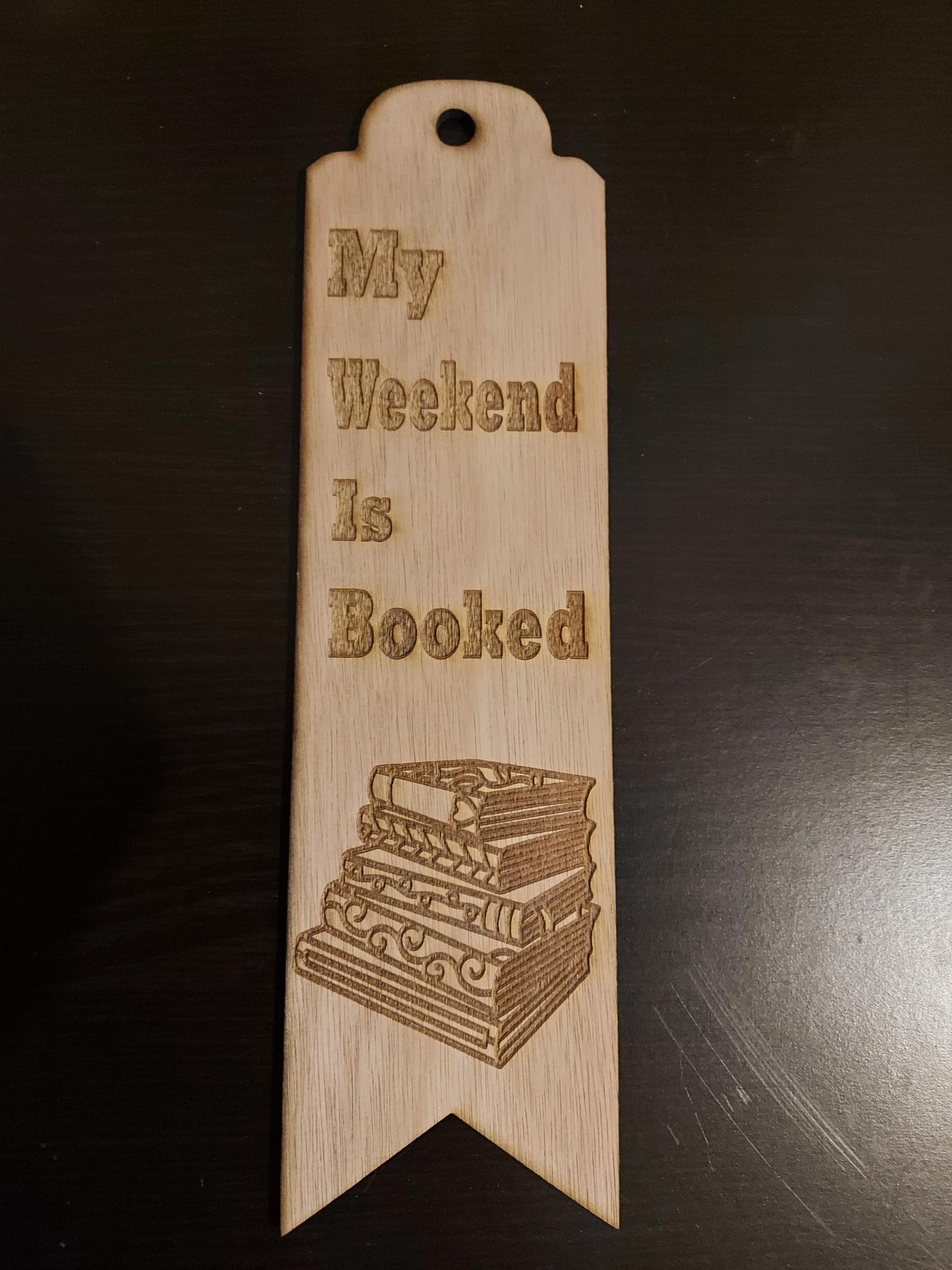 Boekenlegger "My weekend is booked"