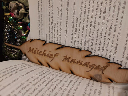 Boekenlegger "Mischief Managed"