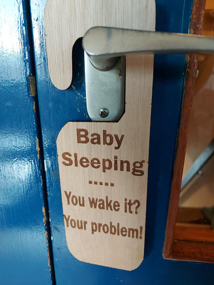 Deurhanger "Baby sleeping"