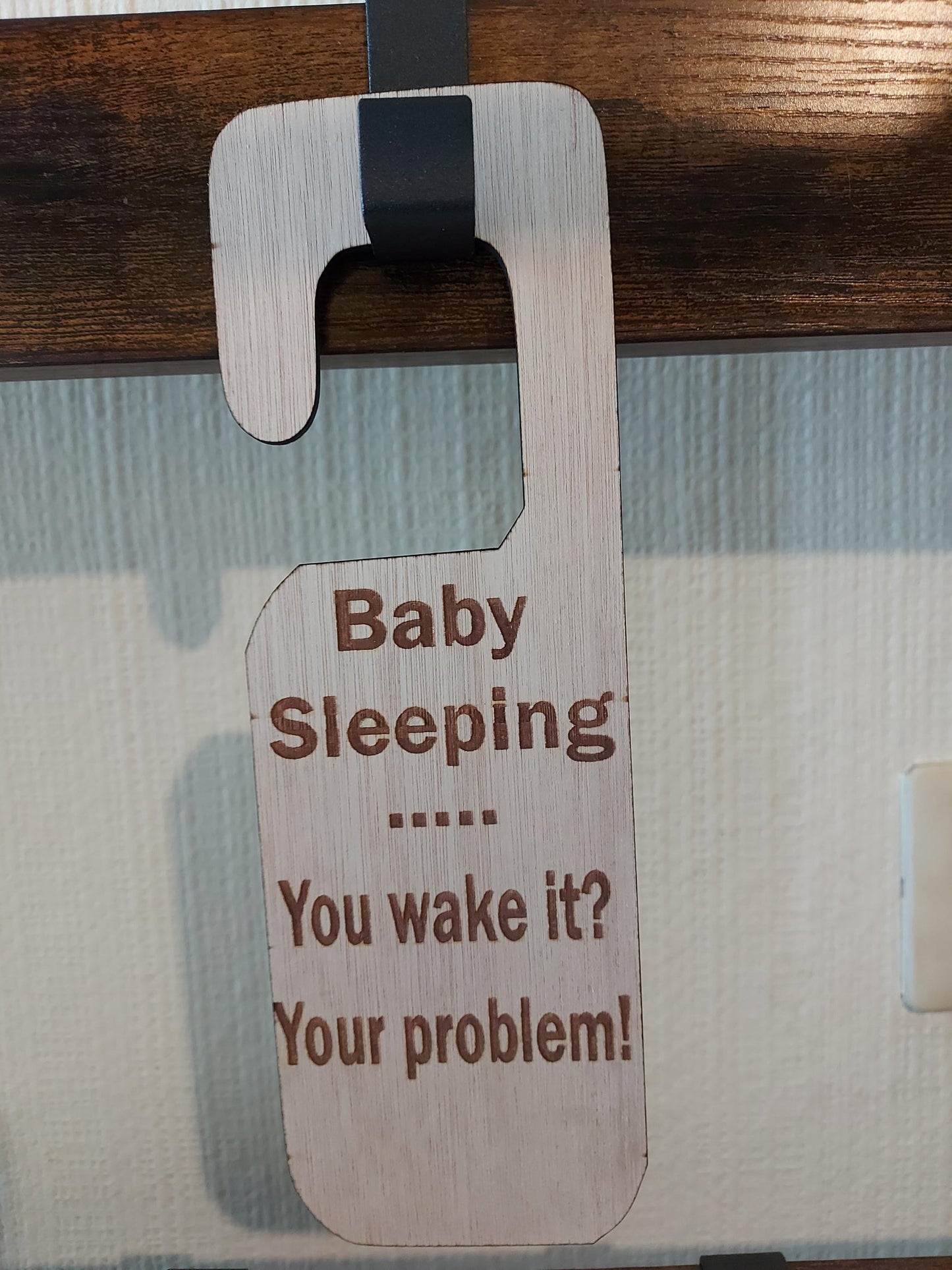 Deurhanger "Baby sleeping"